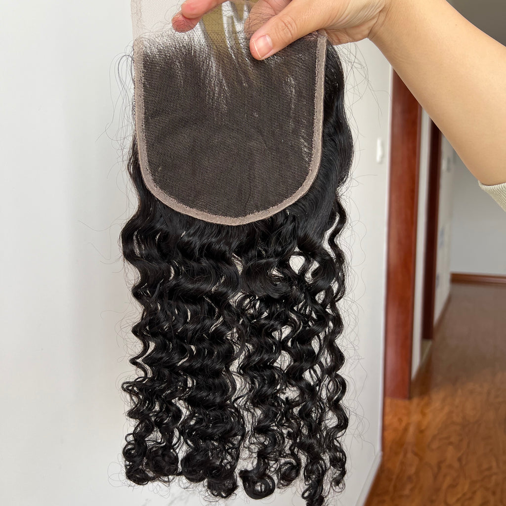 HD Lace Closure & Frontal Indian Curly – Luxurious Curls, 100% Human H ...