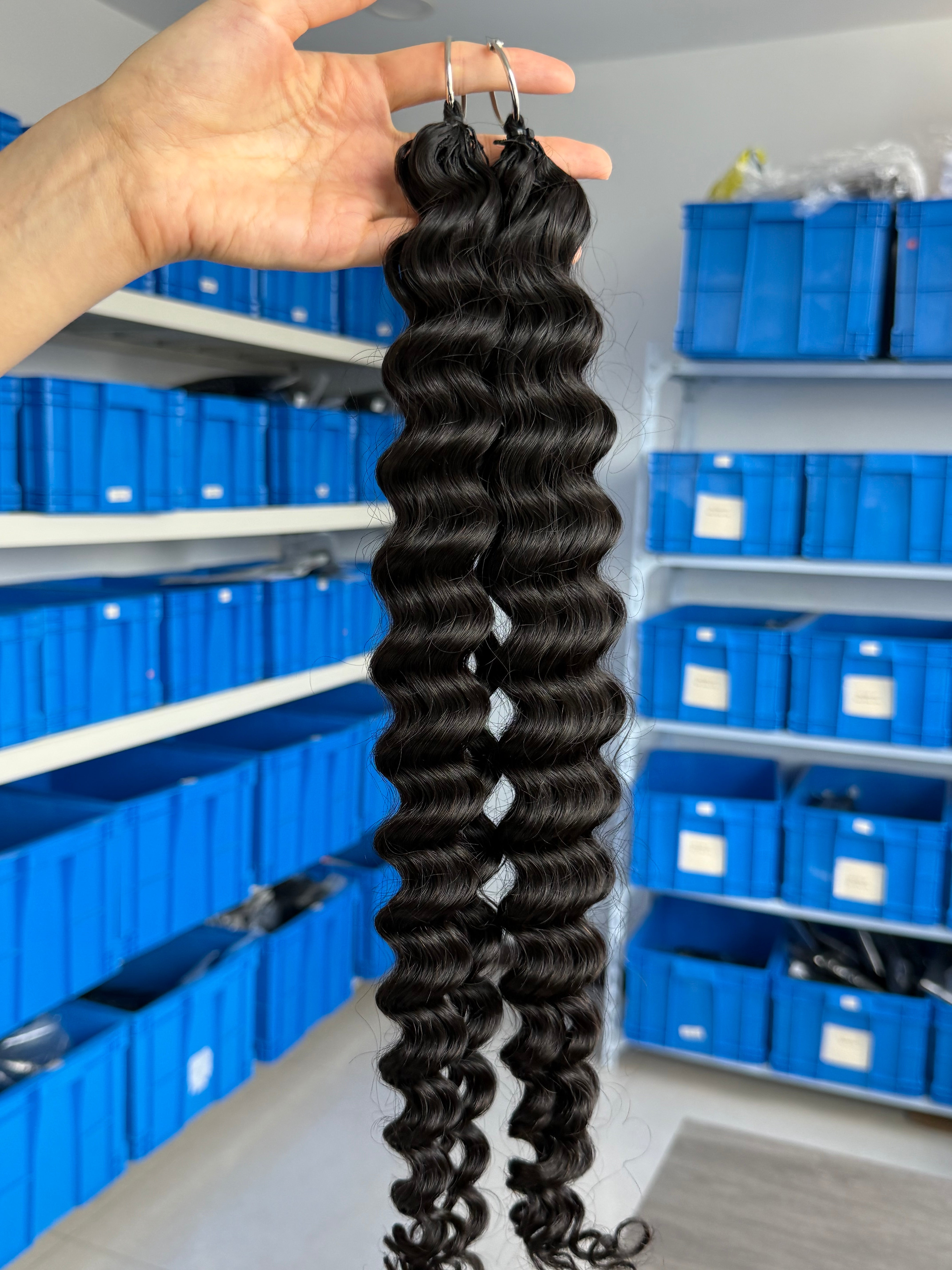 knotless pre-separated crochet hair extensions deep wave – natural look, quick install, tangle-free