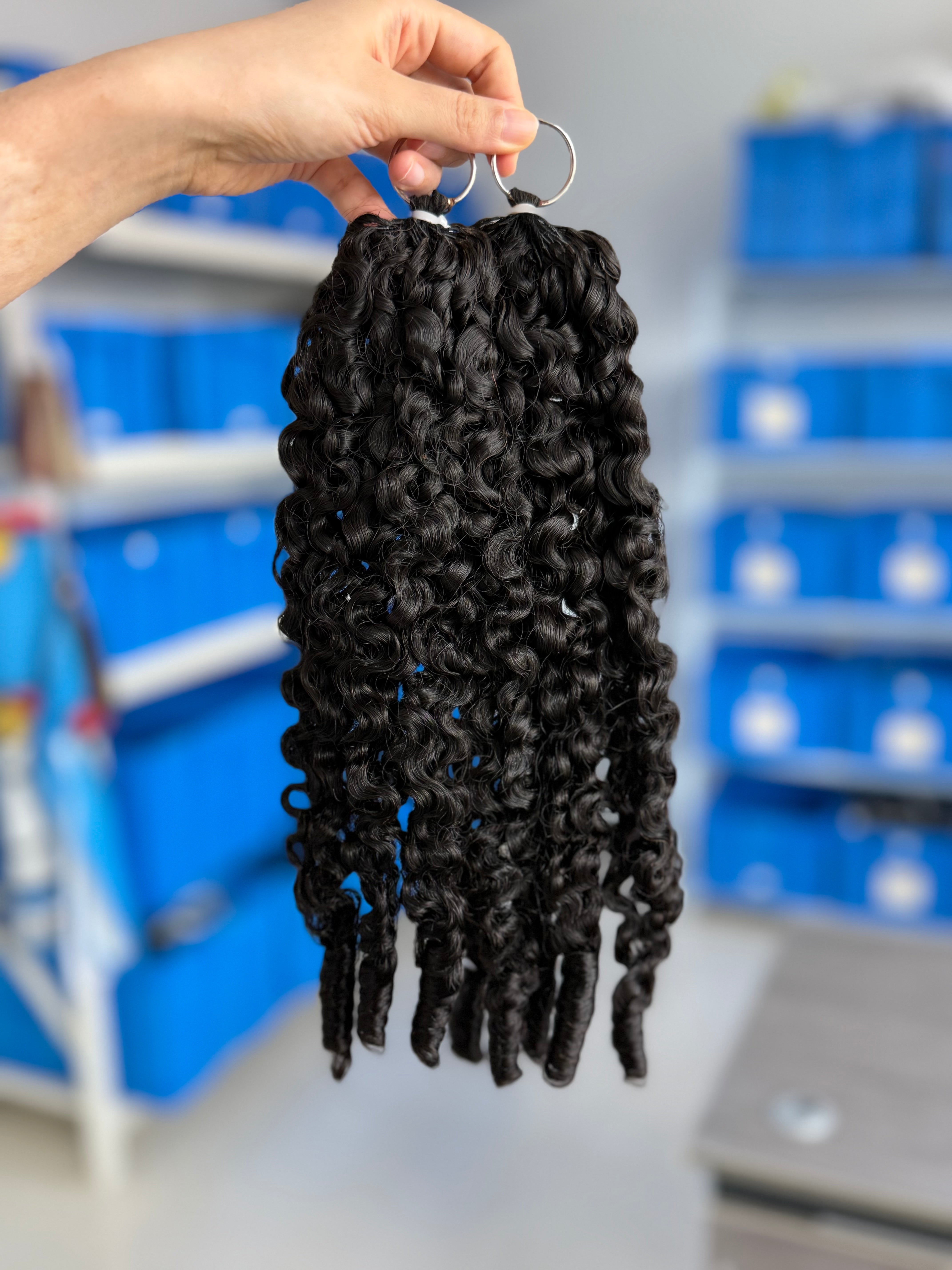 knotless pre-separated crochet hair extensions pixie curly – natural look, quick install, tangle-free