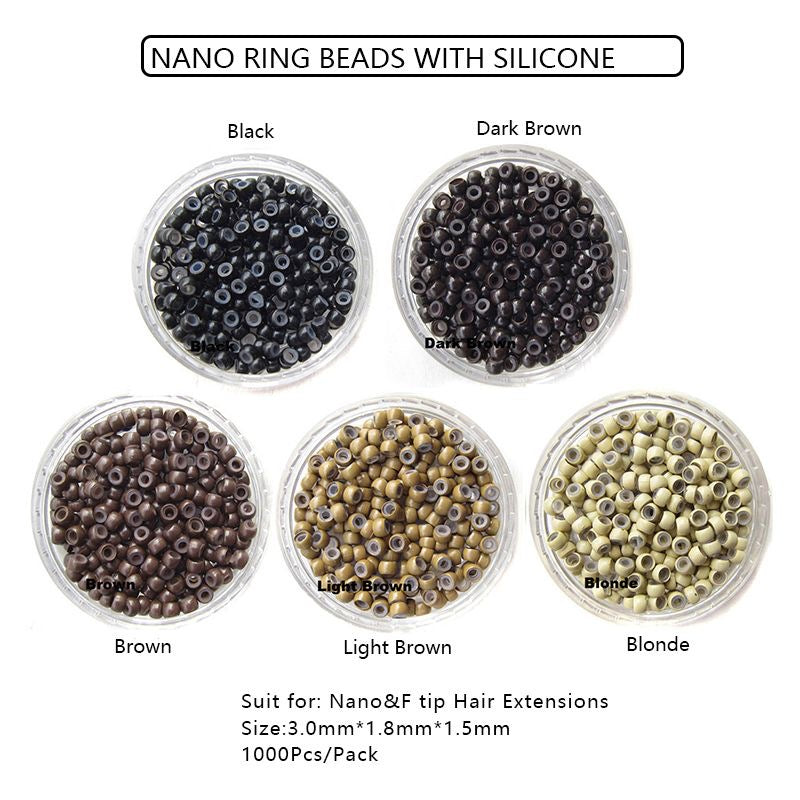 Nino Beads for F-tip Hair  (1000 Pieces)