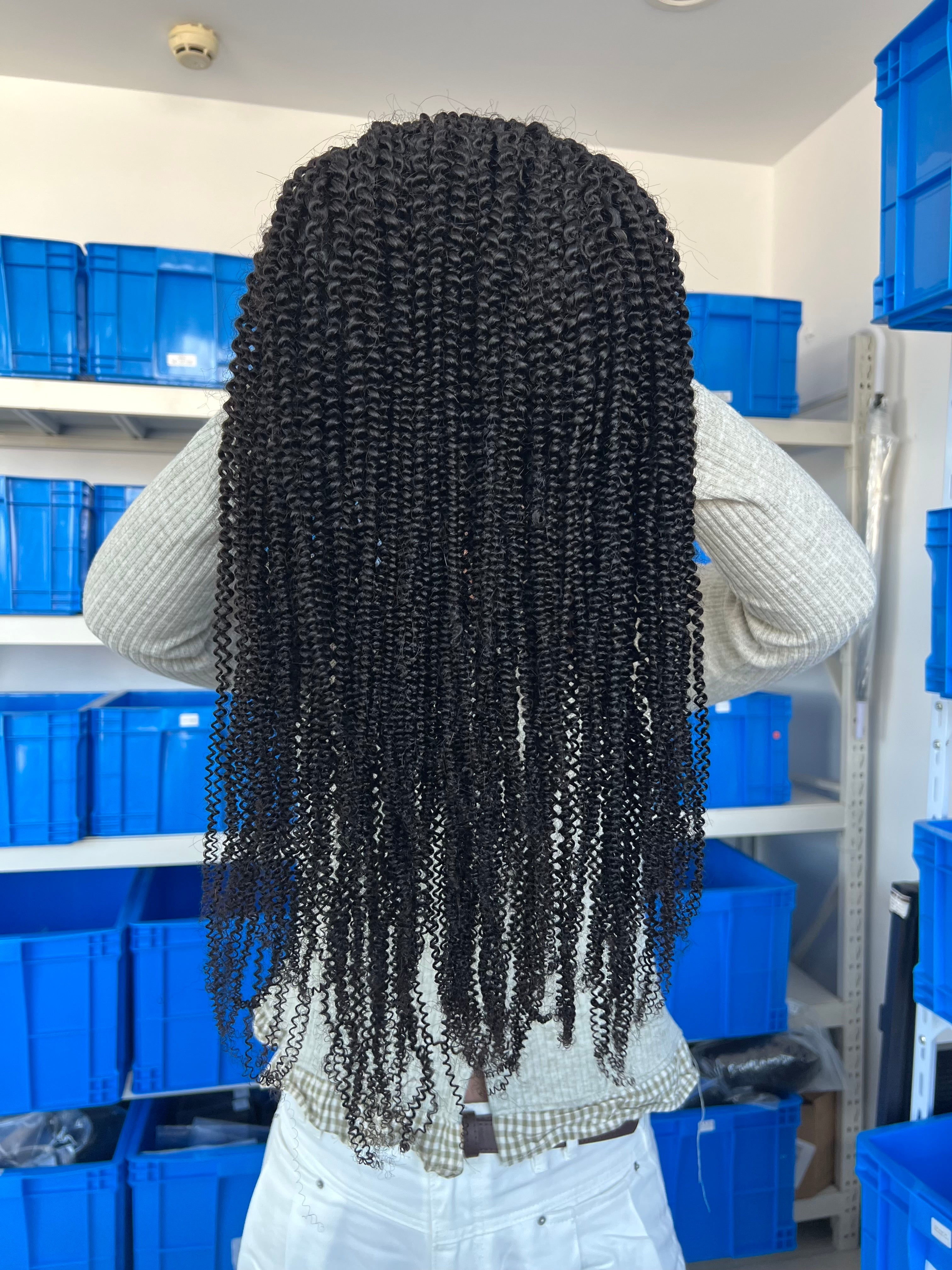 Flip-over Half Wig 4B – Tight & Springy Afro Coils