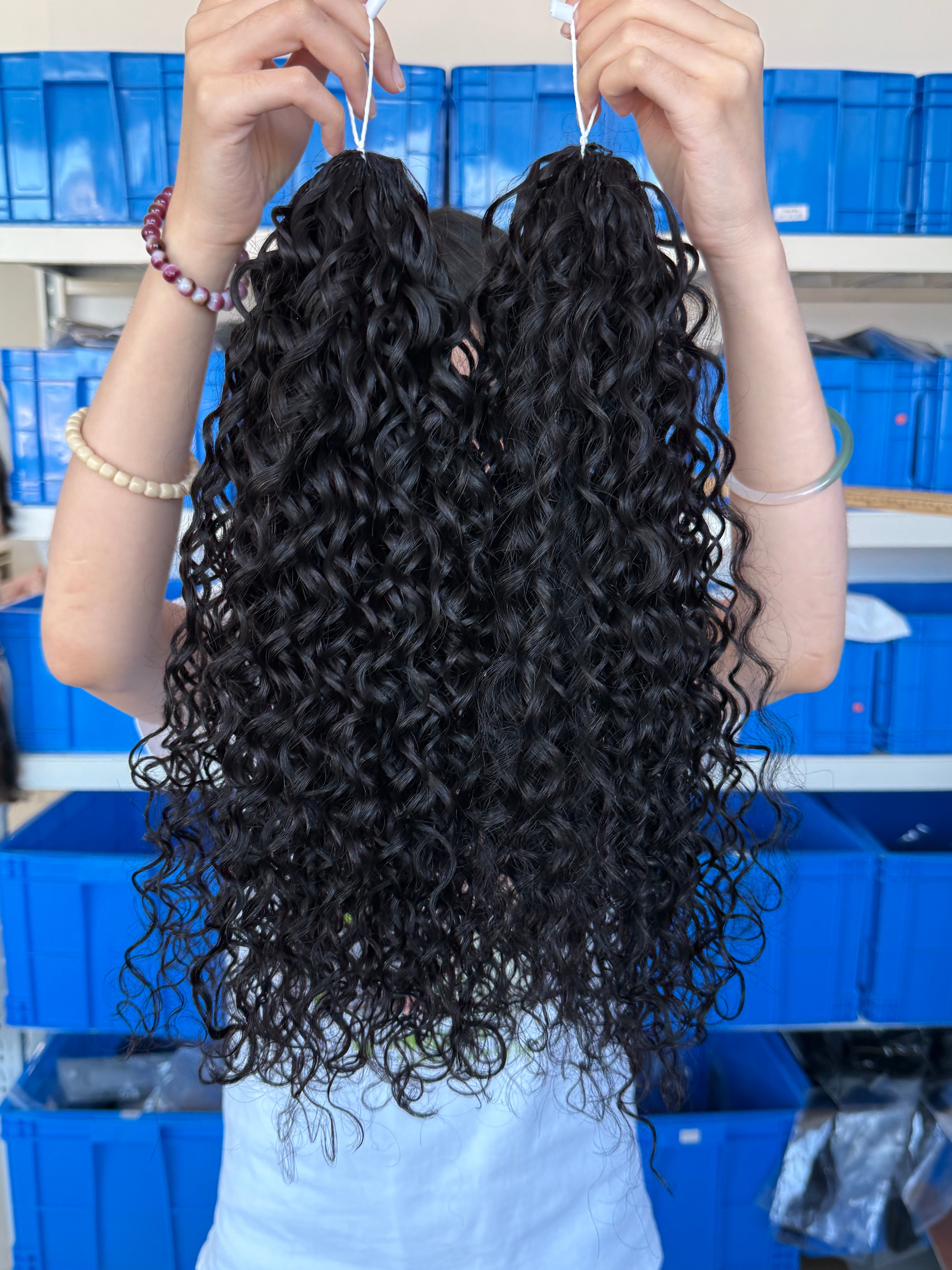 knotless pre-separated crochet hair extensions water wave – natural look, quick install, tangle-free