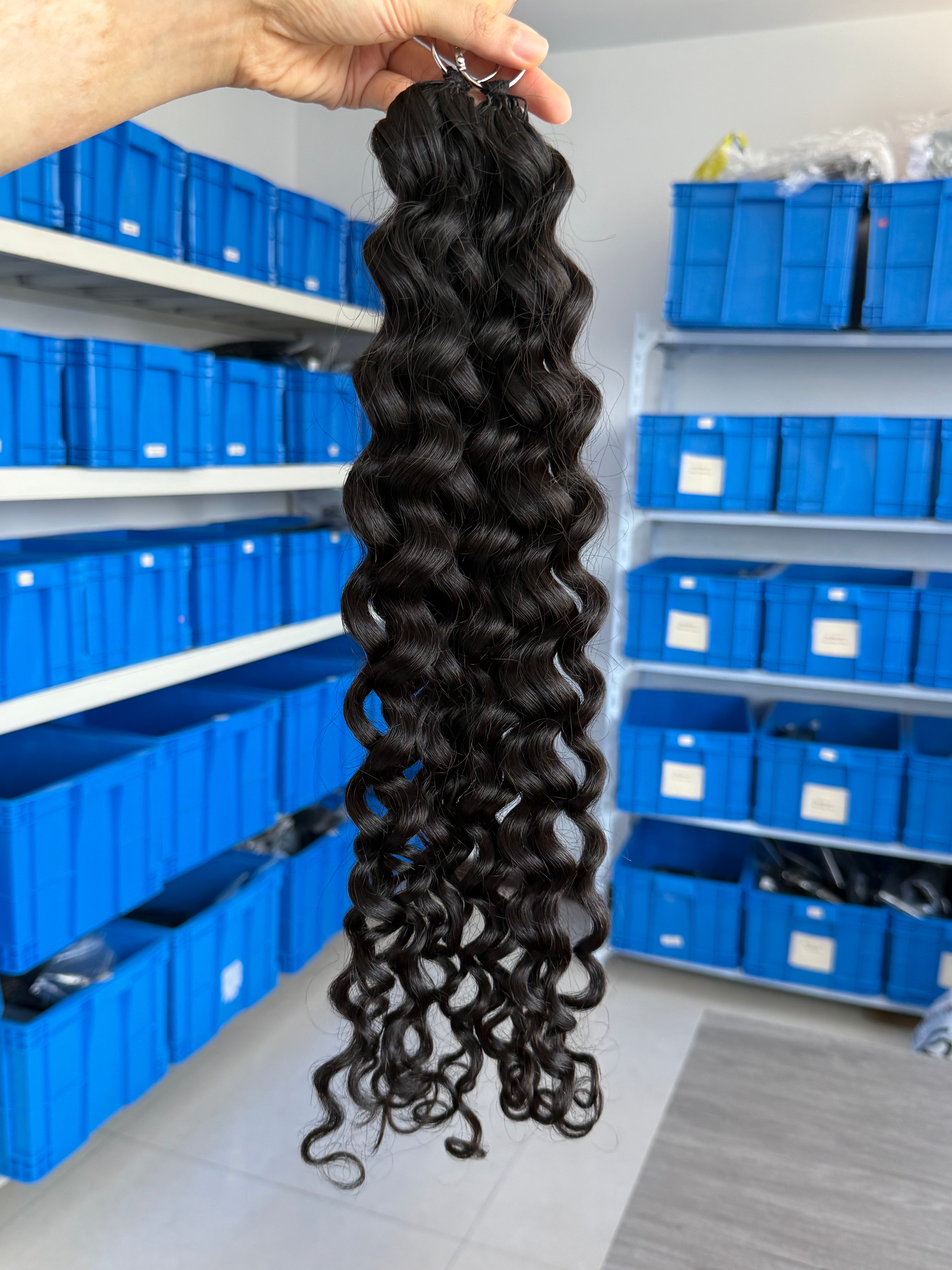 knotless pre-separated crochet hair extensions loose curly – natural look, quick install, tangle-free