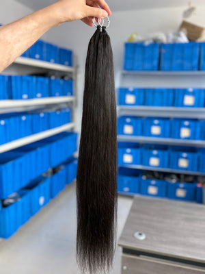 knotless pre-separated crochet hair extensions straight – natural look, quick install, tangle-free