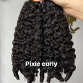 Bulk hair Hair Extensions Pixie Curly Wholesale Price 100% 13A Virgin Hair
