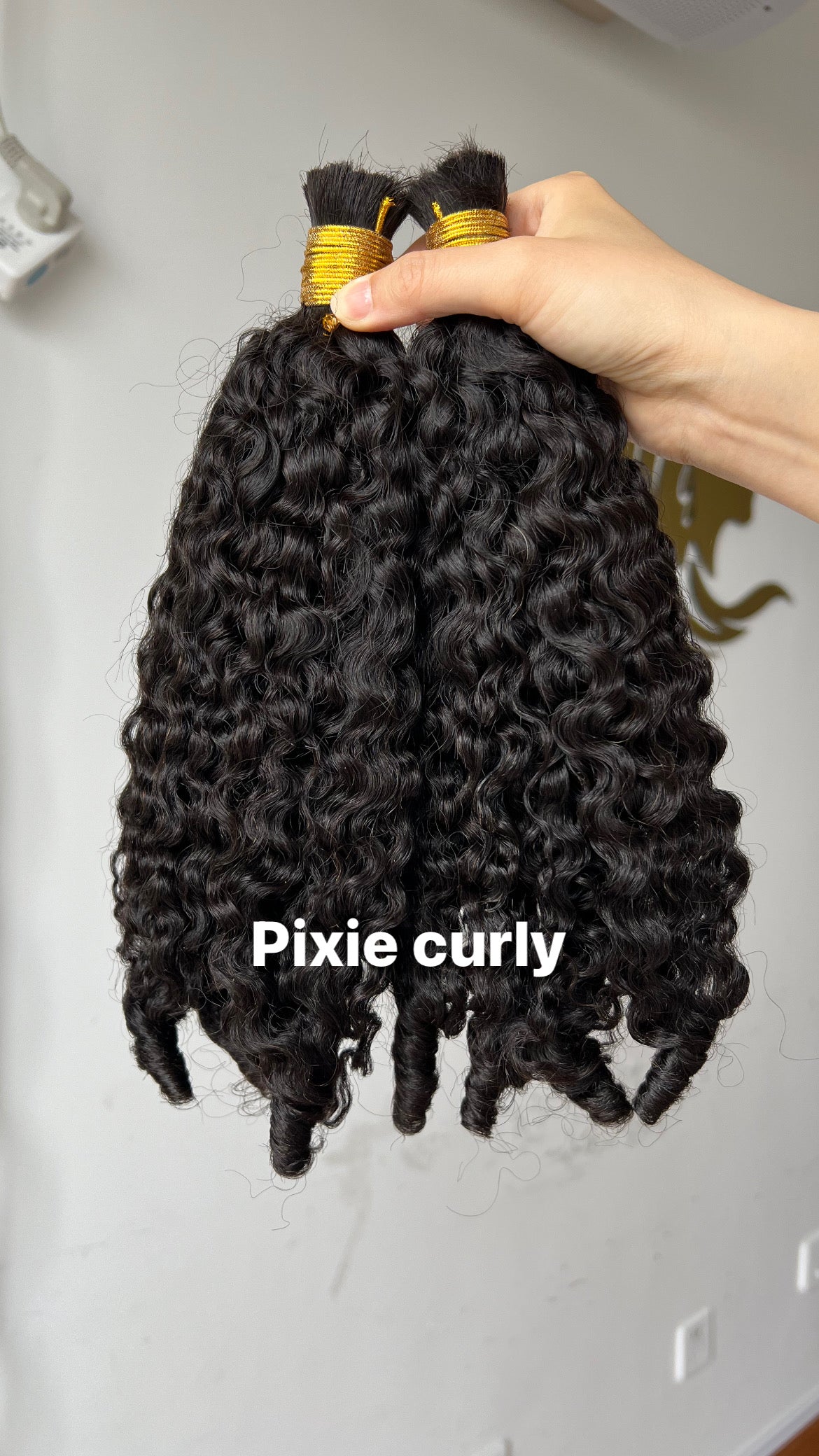 Bulk hair Hair Extensions Pixie Curly Wholesale Price 100% 13A Virgin Hair