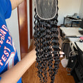 Back view of HD Lace Closure Deep Curly – Long-lasting Volume & Definition