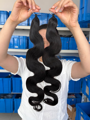 knotless pre-separated crochet hair extensions body wave – natural look, quick install, tangle-free