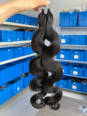 knotless pre-separated crochet hair extensions body wave – natural look, quick install, tangle-free