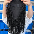 Flip-over Half Wig Kinky Curly – 100% Human Hair, Tight & Bouncy Natural Curls