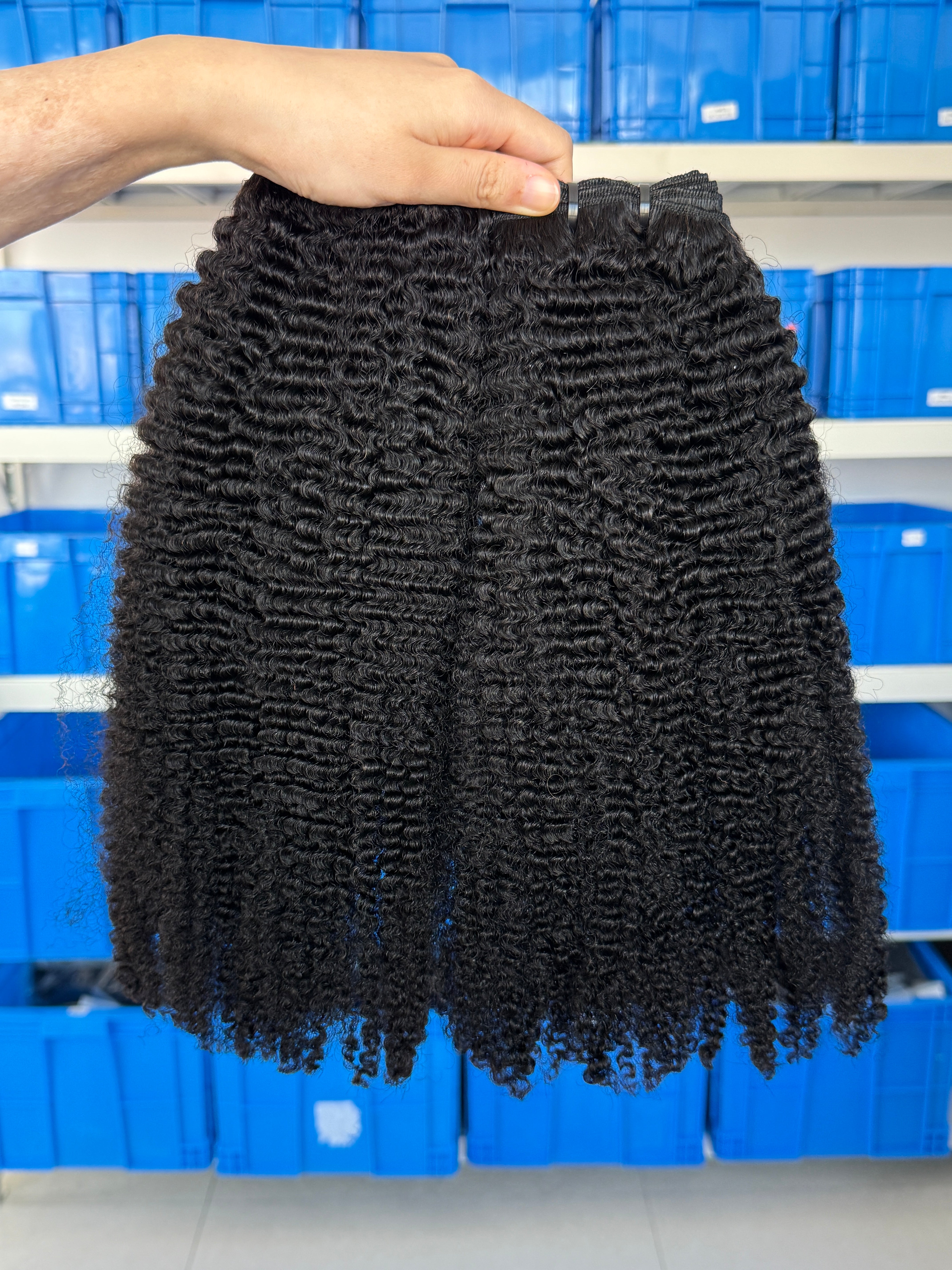 100% Human Hair Tight Exotic Kinky Curly Weft Extensions – Factory Direct Price