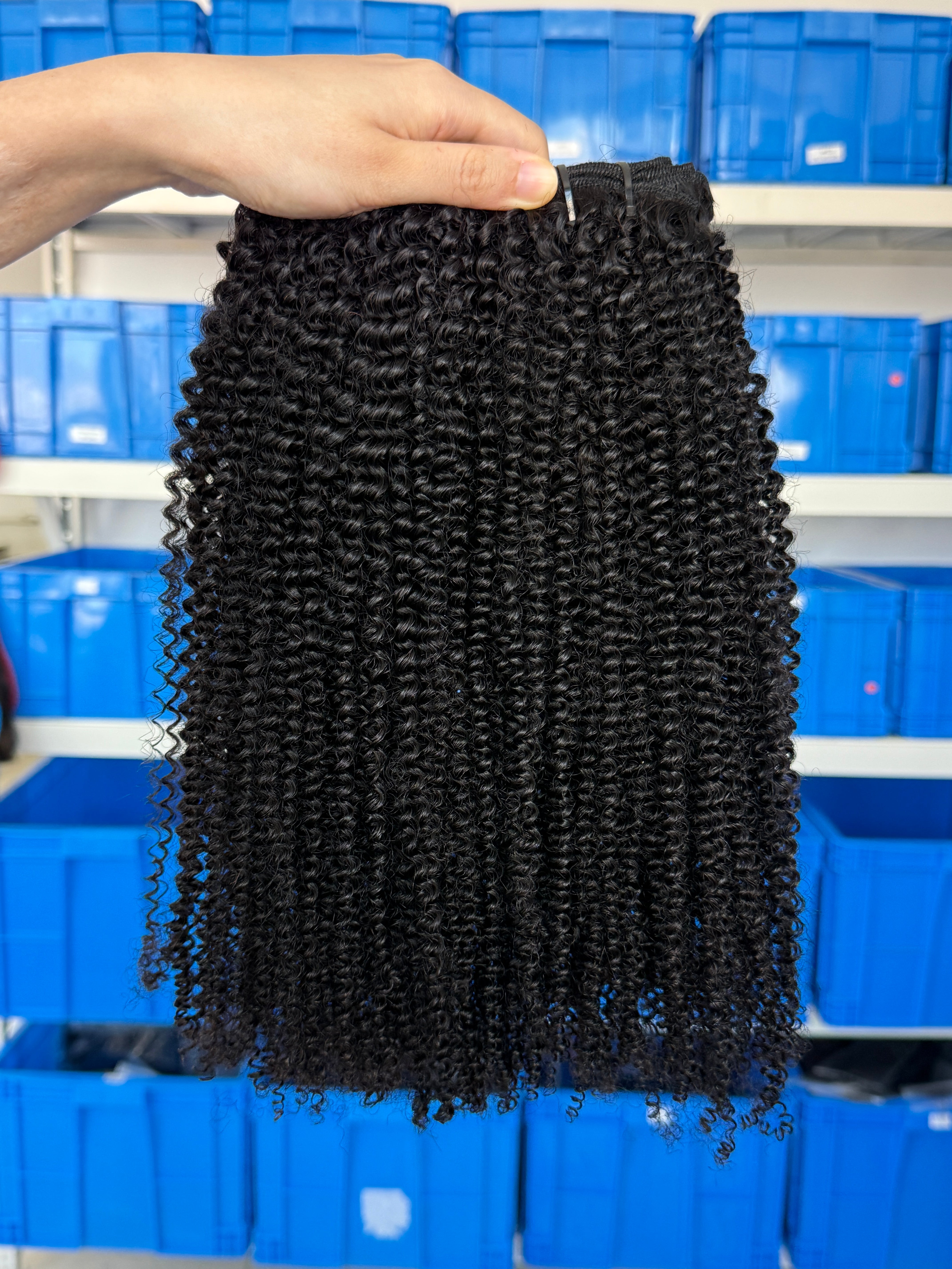 100% Human Hair Afro Kinky Curly Weft Extensions – Factory Direct Price