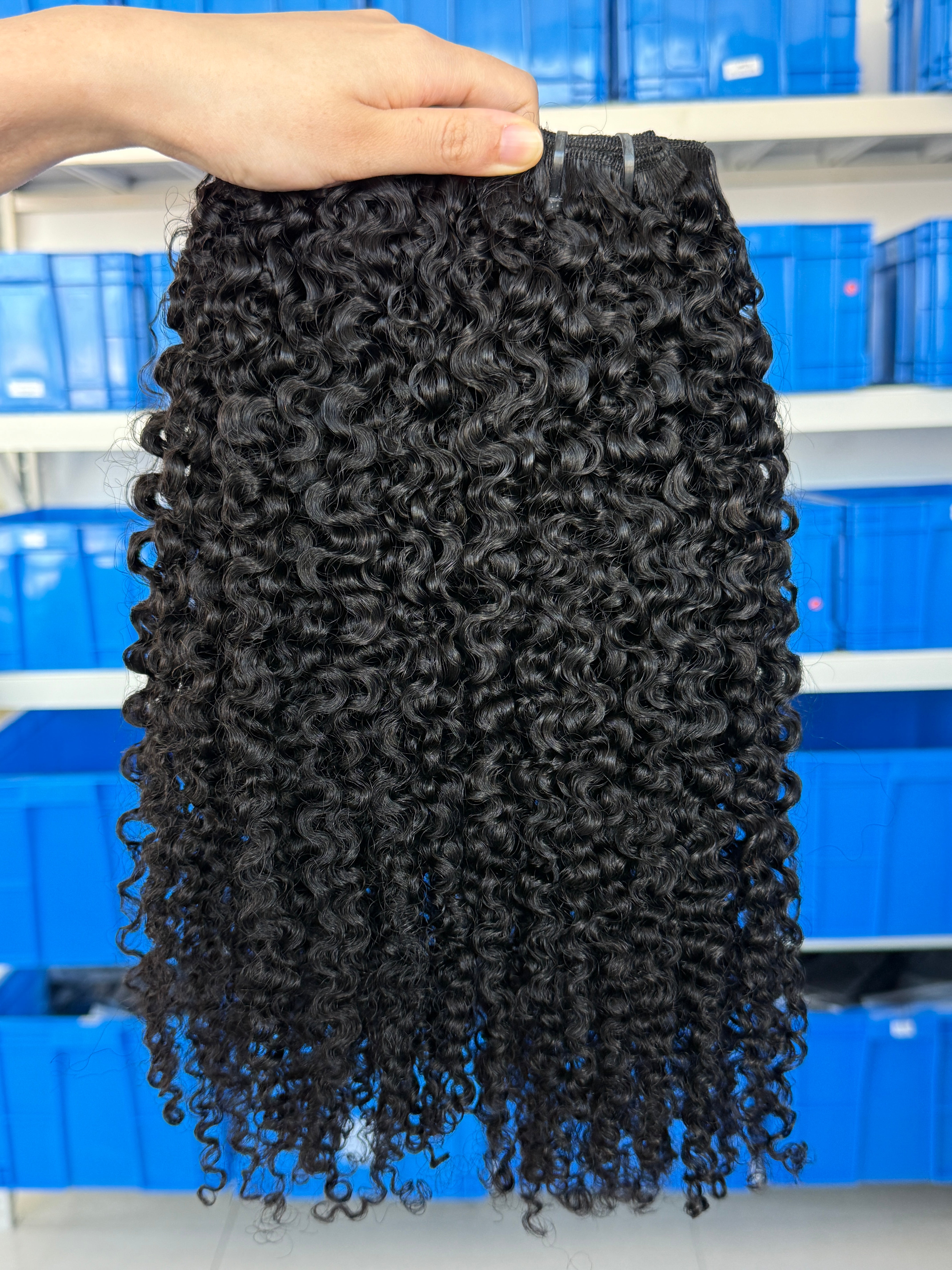 100% Human Hair Exotic Burmese Curly Weft Extensions – Factory Direct Price