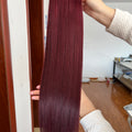 13A Virgin Hair Seamless Clip-ins Straight Double Drawn #99J