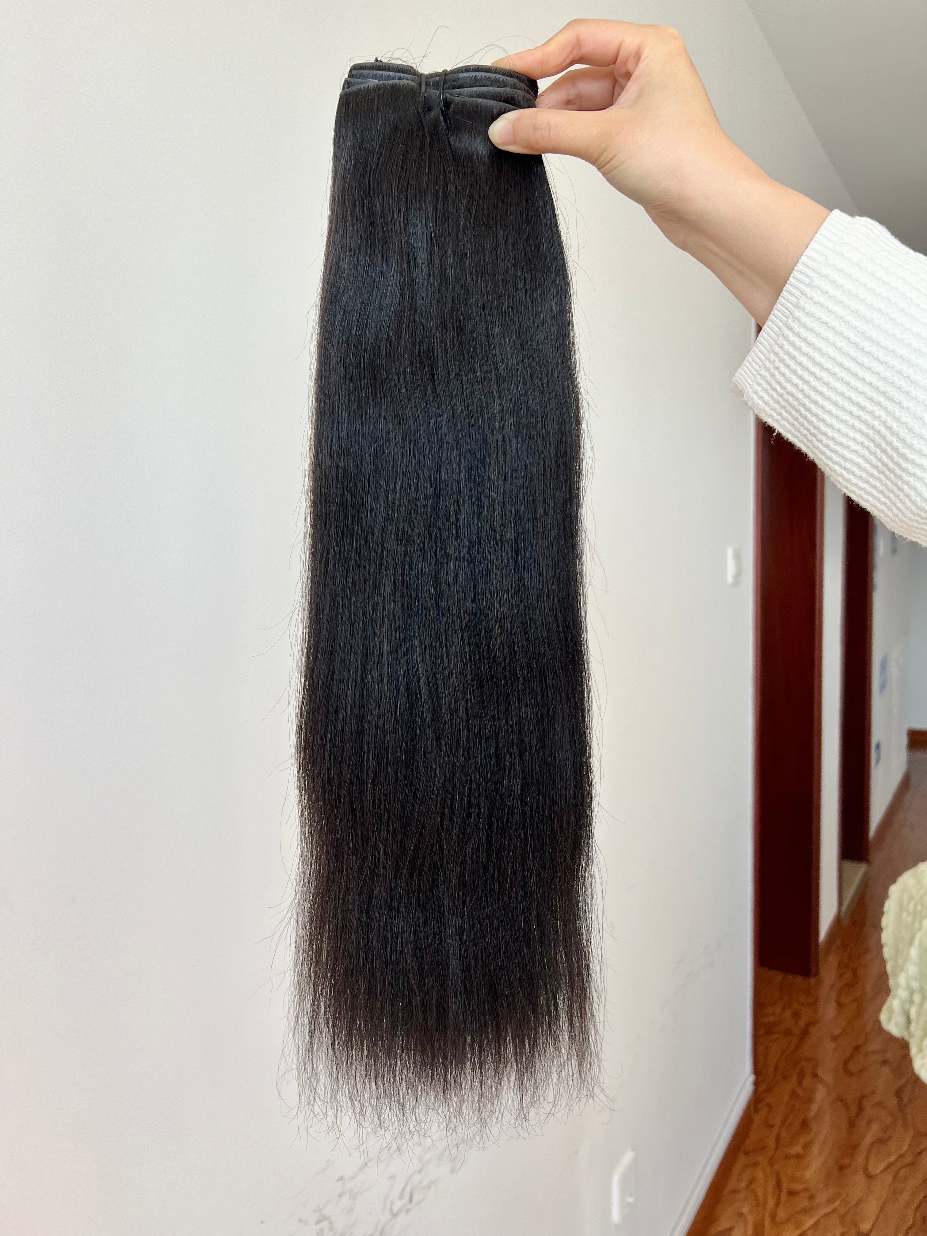 Invisible Follicle Fusion ™ Clip Ins Light Yaki HOOMYHAIR