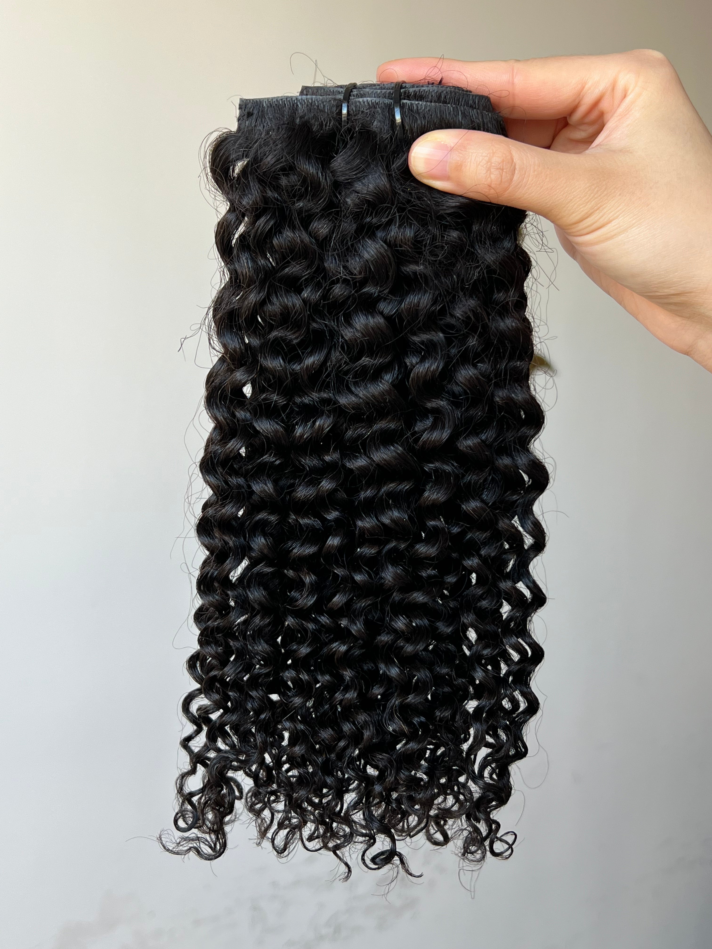 Invisible Follicle Fusion ™ Clip Ins Jerry Curly HOOMYHAIR