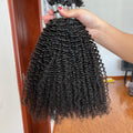 F-Tip Hair Extensions 0.8g/pcs Afro Kinky Curl Wholesale Price 100% 13A Virgin Hair