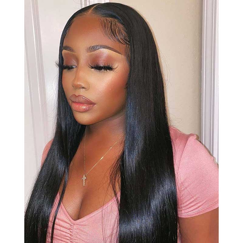 HoomyHair 5X5 HD Lace Closure Wig 36” Undetectable Skin Melt Human Hair Lace Wig Straight