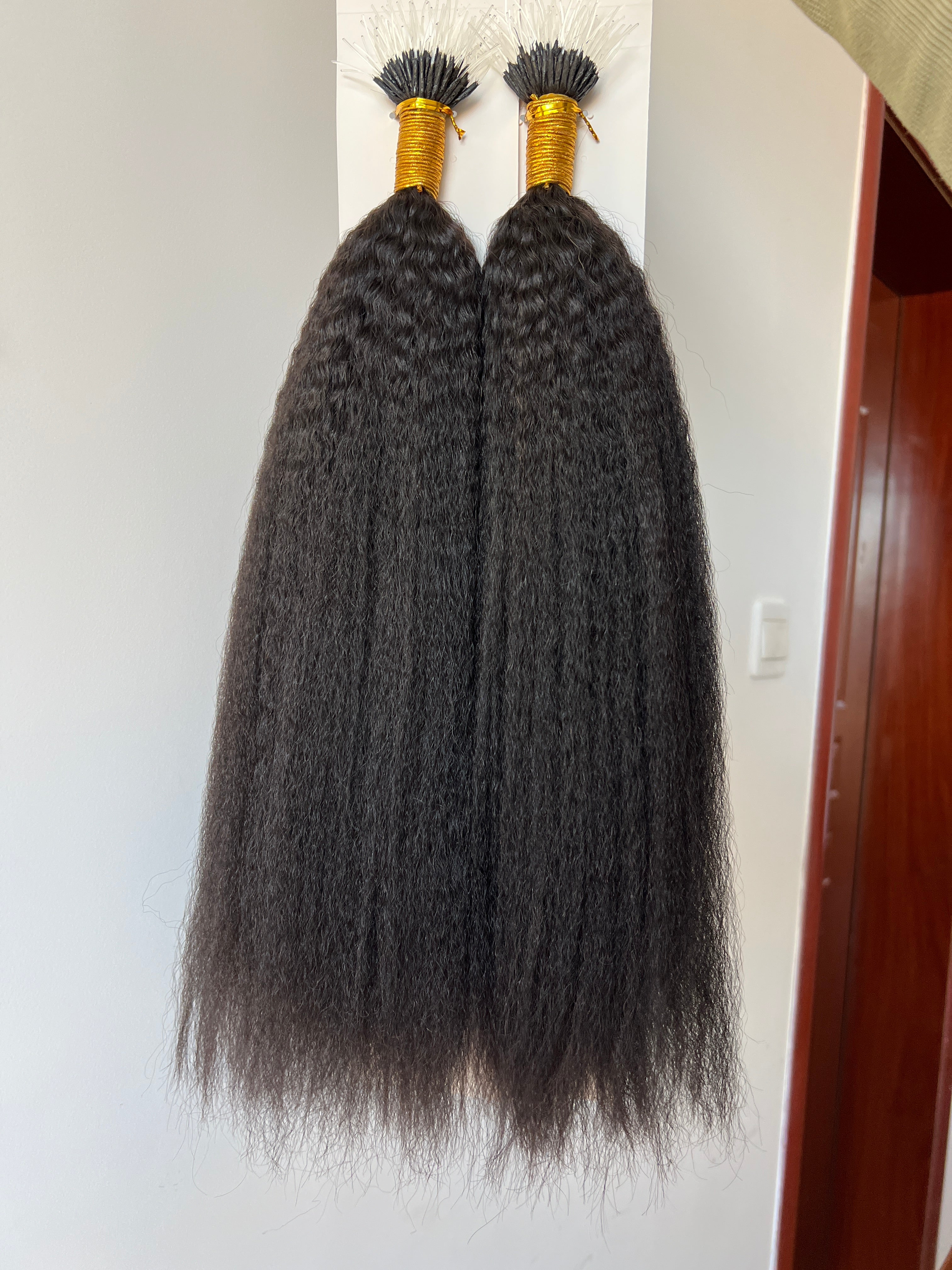 F-Tip Hair Extensions 0.8g/pcs Kinky Straight Wholesale Price 100% 13A Virgin Hair