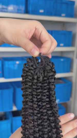 knotless pre-separated crochet hair extensions kinky curly – natural look, quick install, tangle-free