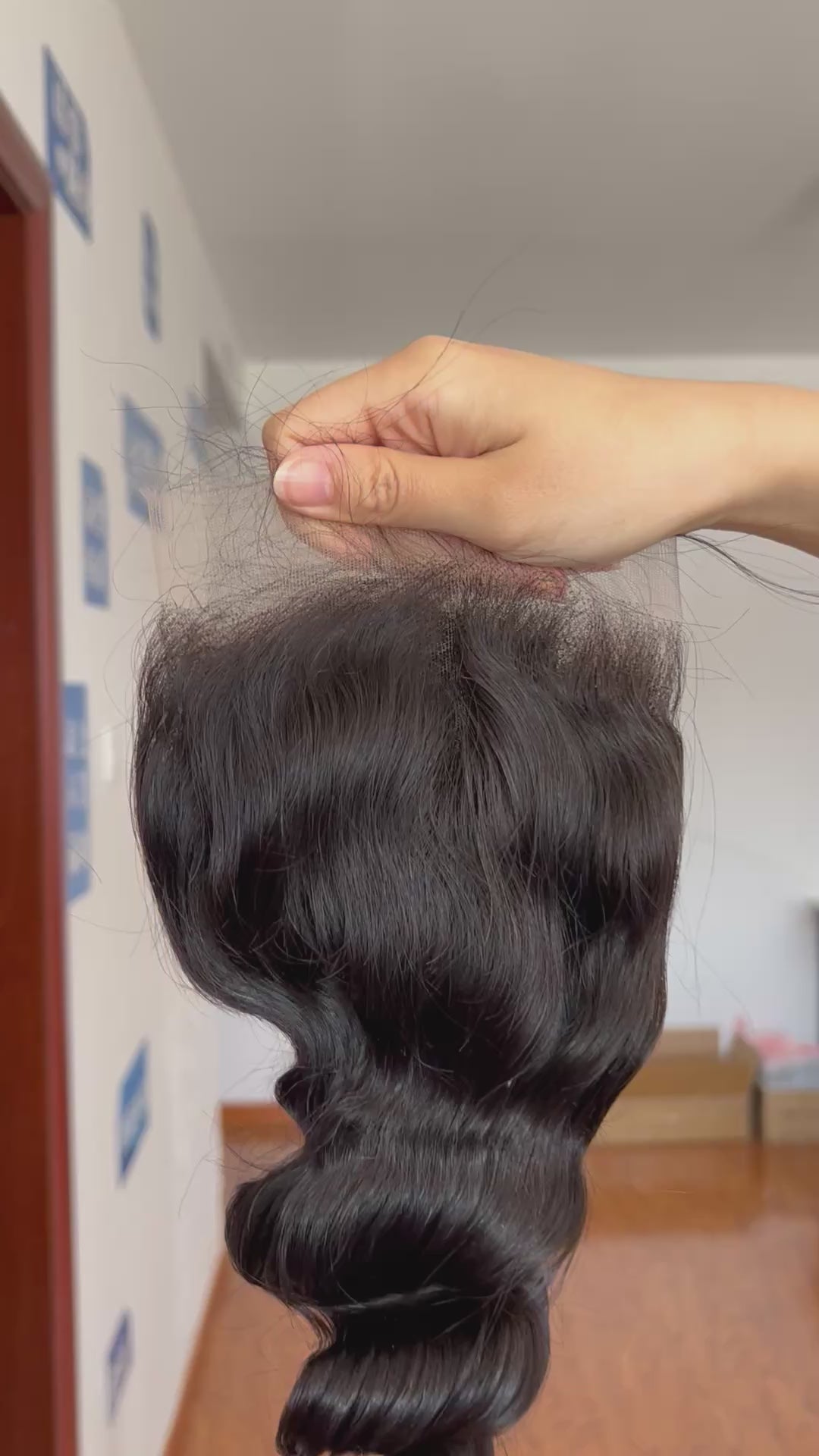 HD Lace Closure Loose Wave – Soft & Bouncy 100% Human Hair