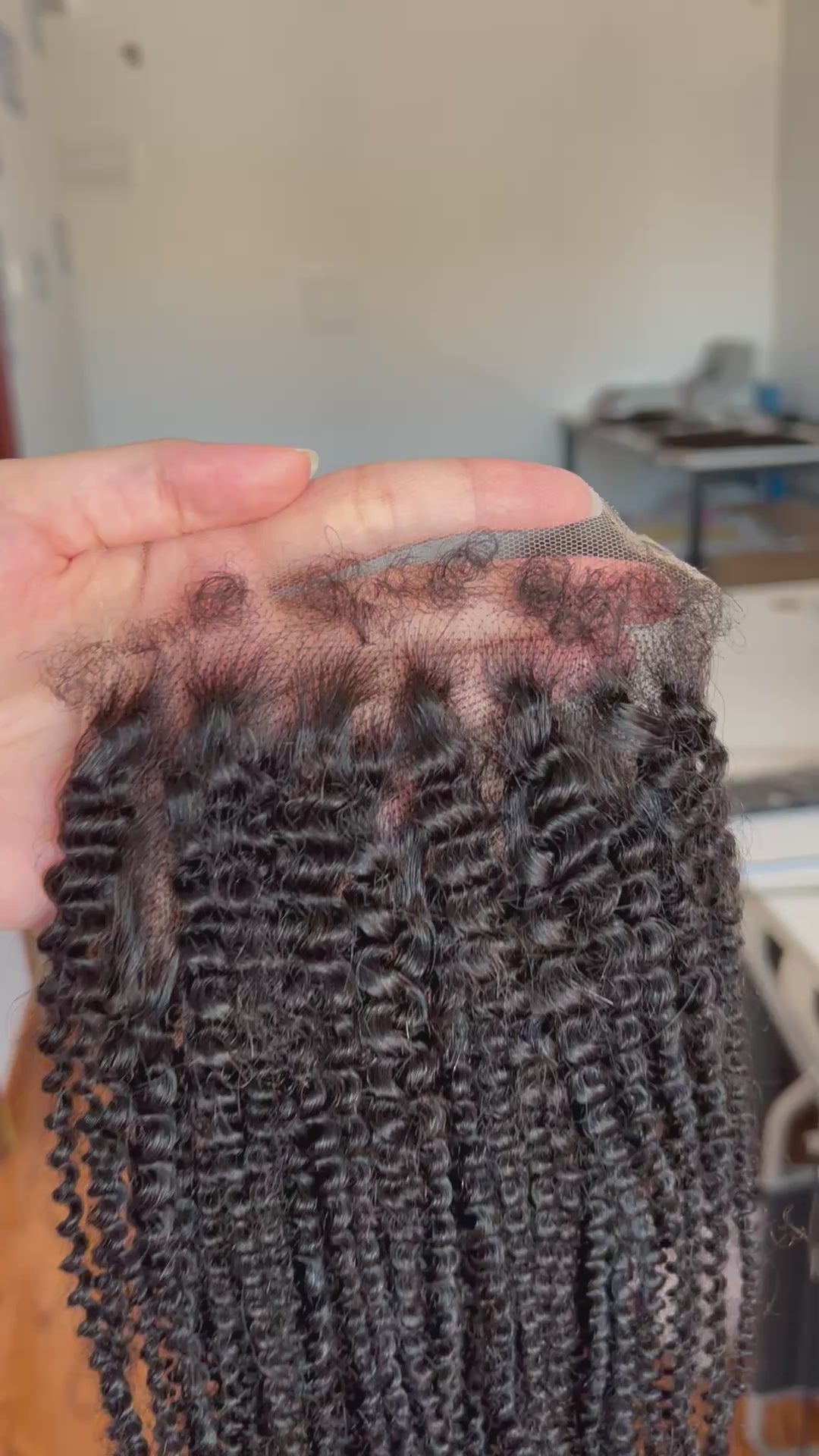 HD Lace Closure 4B – Soft & Tight Afro Curls, 100% Human Hair