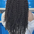 Flip-over Half Wig Kinky Curly – 100% Human Hair, Tight & Bouncy Natural Curls