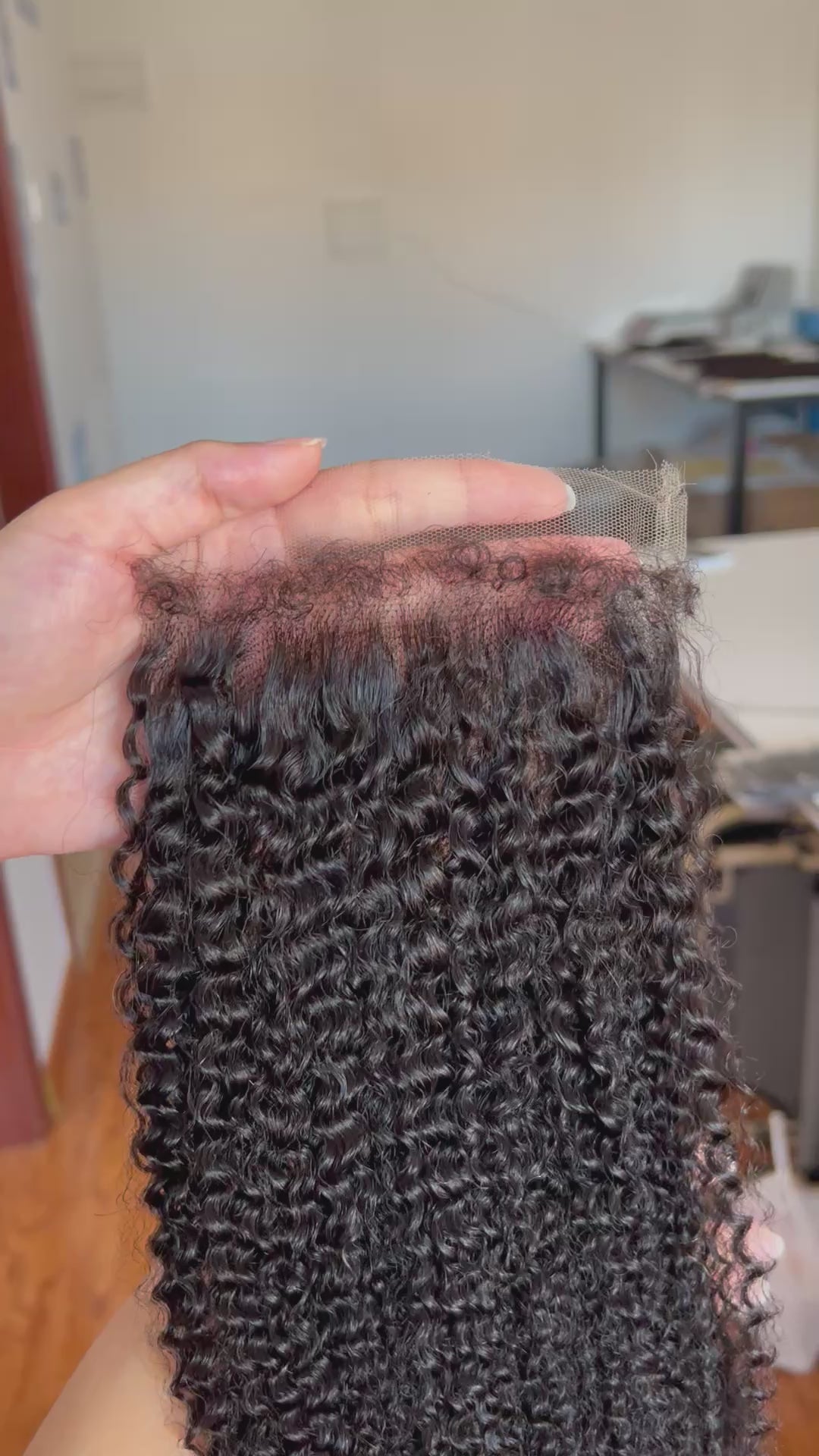 HD Lace Closure 4A – Defined Coily Curls, 100% Human Hair, Invisible Knots