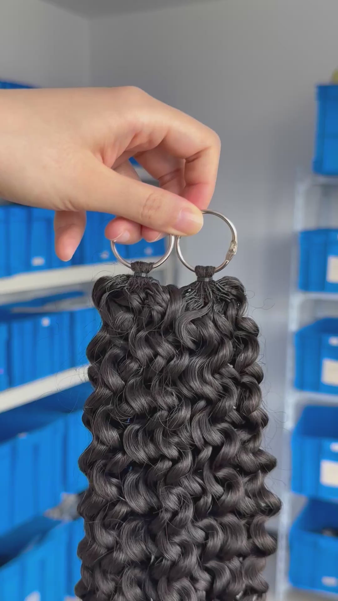 knotless pre-separated crochet hair extensions Jerry curly – natural look, quick install, tangle-free