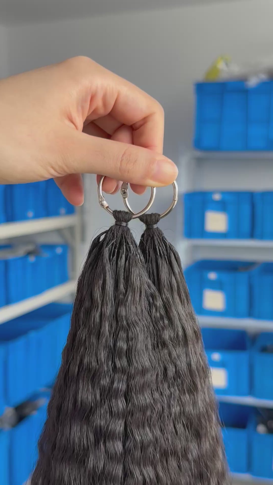 knotless pre-separated crochet hair extensions kinky straght – natural look, quick install, tangle-free