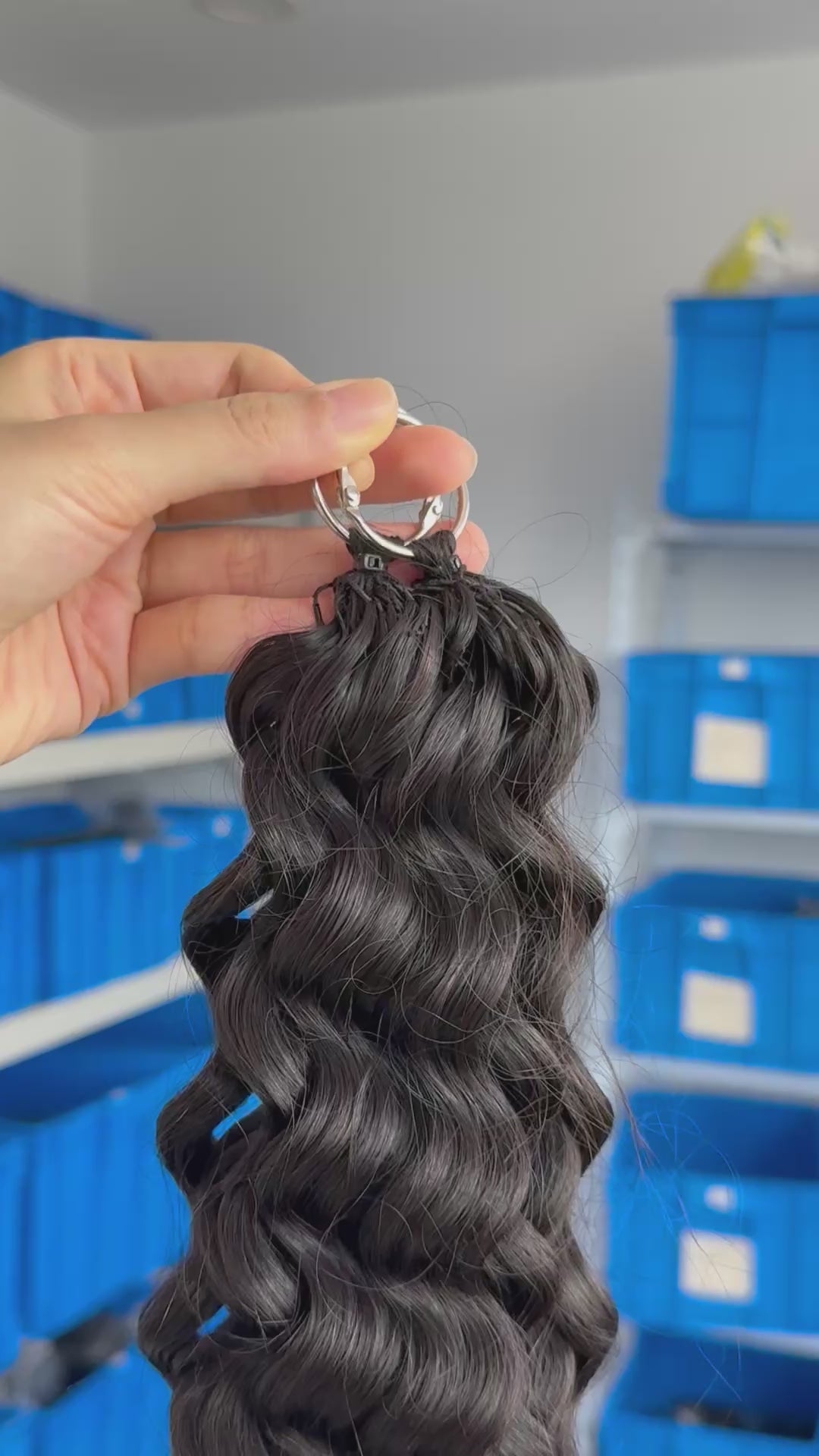 knotless pre-separated crochet hair extensions loose curly – natural look, quick install, tangle-free