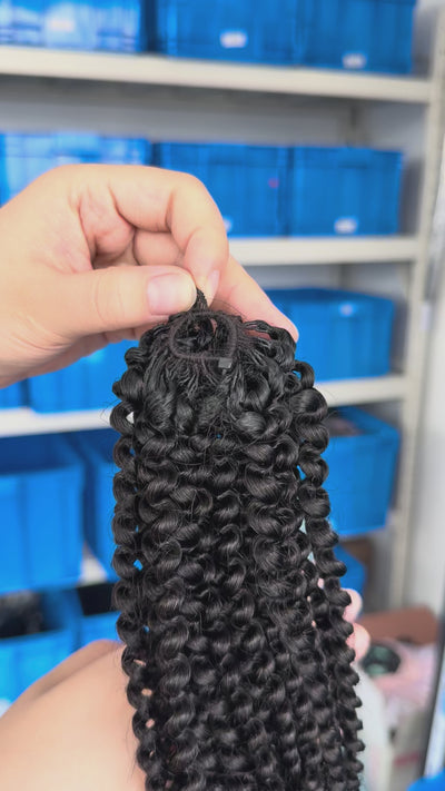 knotless pre-separated crochet hair extensions Afro kinky curly – natural look, quick install, tangle-free
