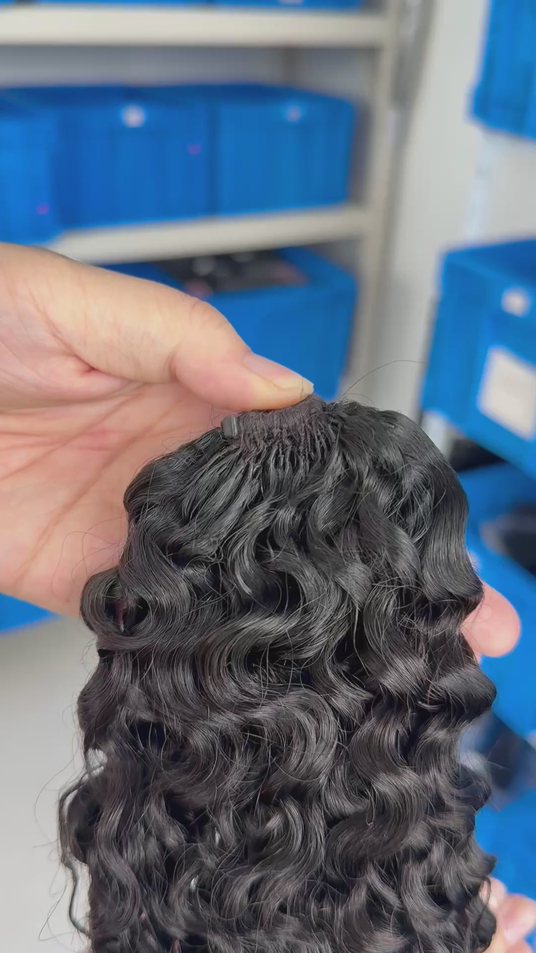 knotless pre-separated crochet hair extensions Burmese curly – natural look, quick install, tangle-free