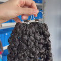 knotless pre-separated crochet hair extensions deep curly – natural look, quick install, tangle-free