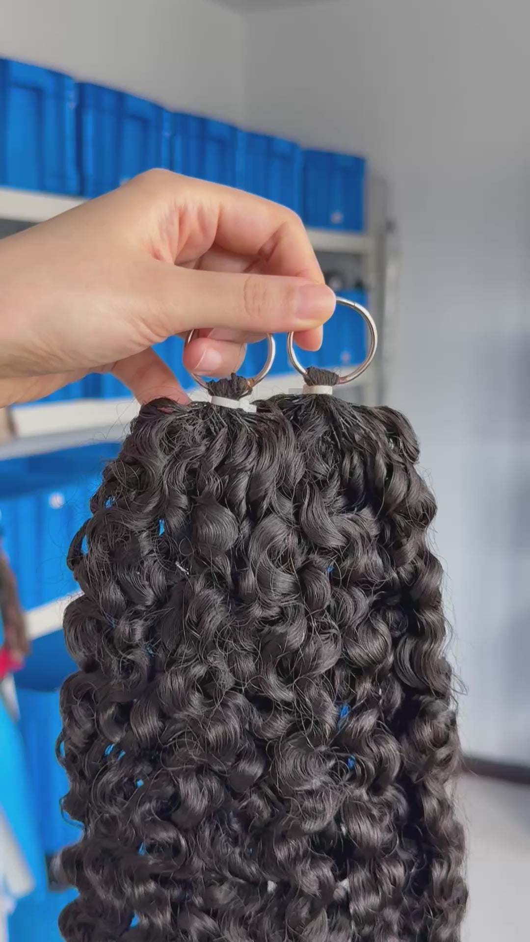 knotless pre-separated crochet hair extensions deep curly – natural look, quick install, tangle-free