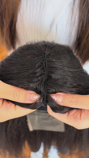 V-part Wig Kinky Straight – Natural Blowout Texture