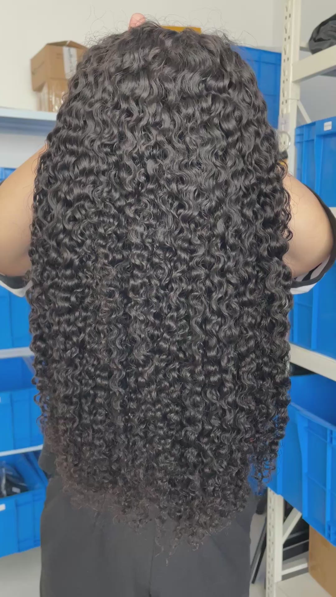 Flip-over Half Wig Burmese Curly – 100% Human Hair, Authentic Burmese Texture