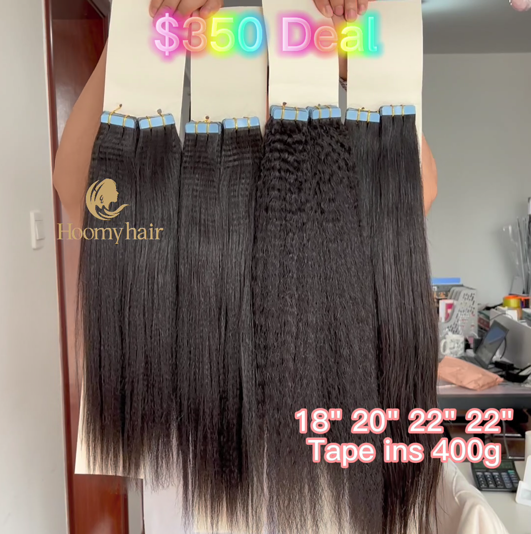 Tape in Extensions $350 Super Deal 400 gram 18" 20" 22" 22"