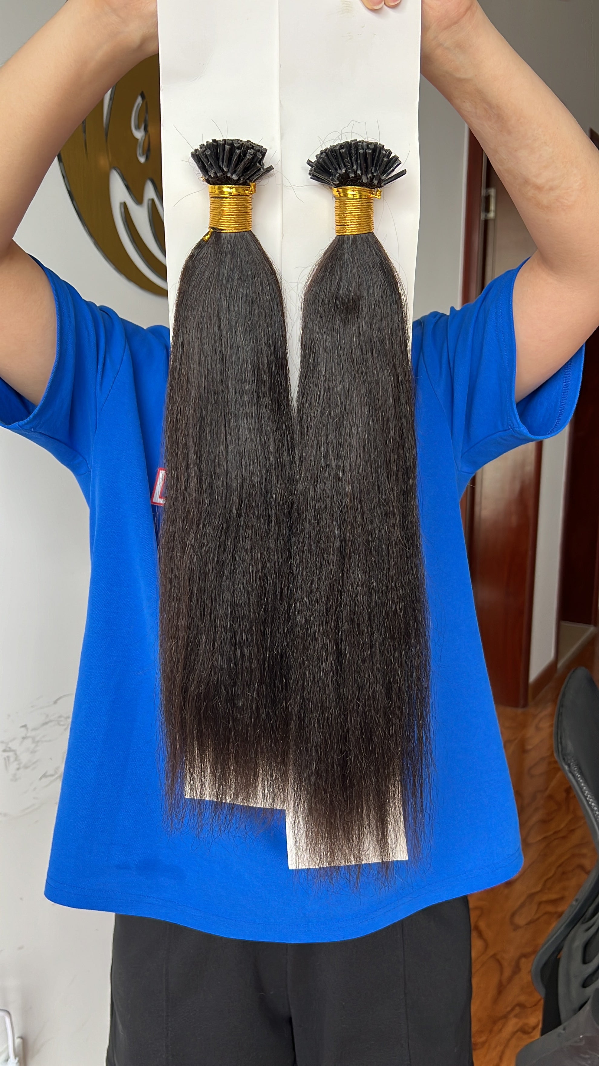 Micro Link Thin Tip Hair Extensions 0.8g/pcs Italian Yaki Wholesale Price 100% 12A Virgin Hair