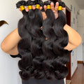 K Tip Hair Extensions 0.8g/pcs Body Wave Wholesale Price 100% 12A Virgin Hair