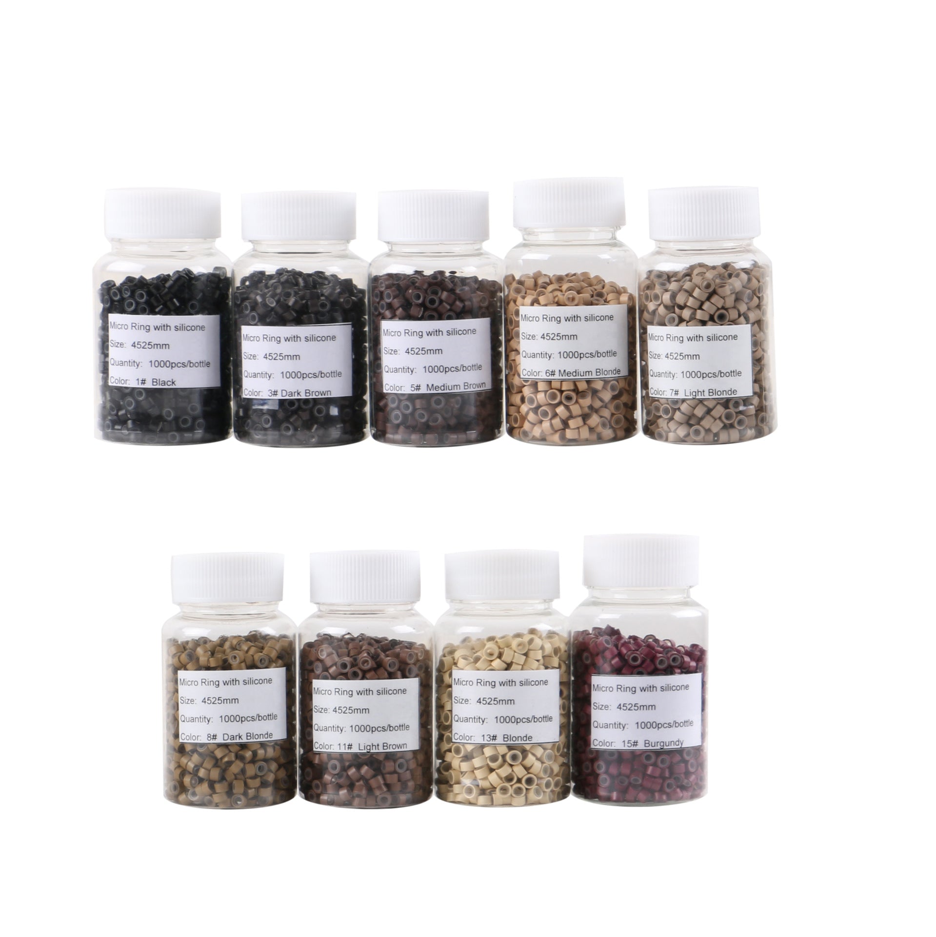 Silcone Micro Beads 4.5x2.5x3.0mm (1000 Pieces)
