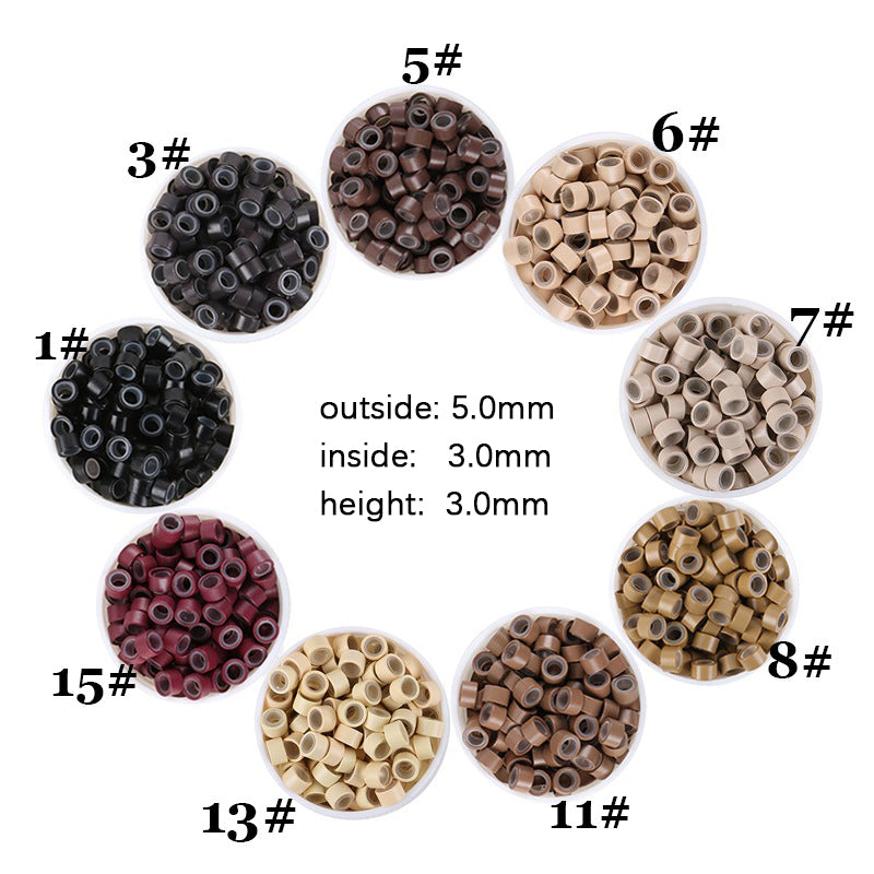 Silcone Micro Beads 5.0x3.0x3.0mm (1000 Pieces)