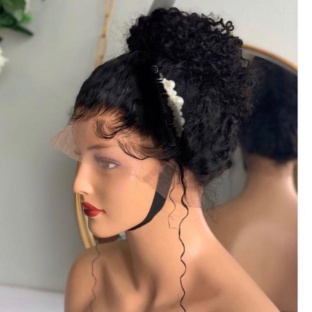 Selassie | 360 Lace Wig Brazilian Human Hair Wig for Black Women Curly and Wavy