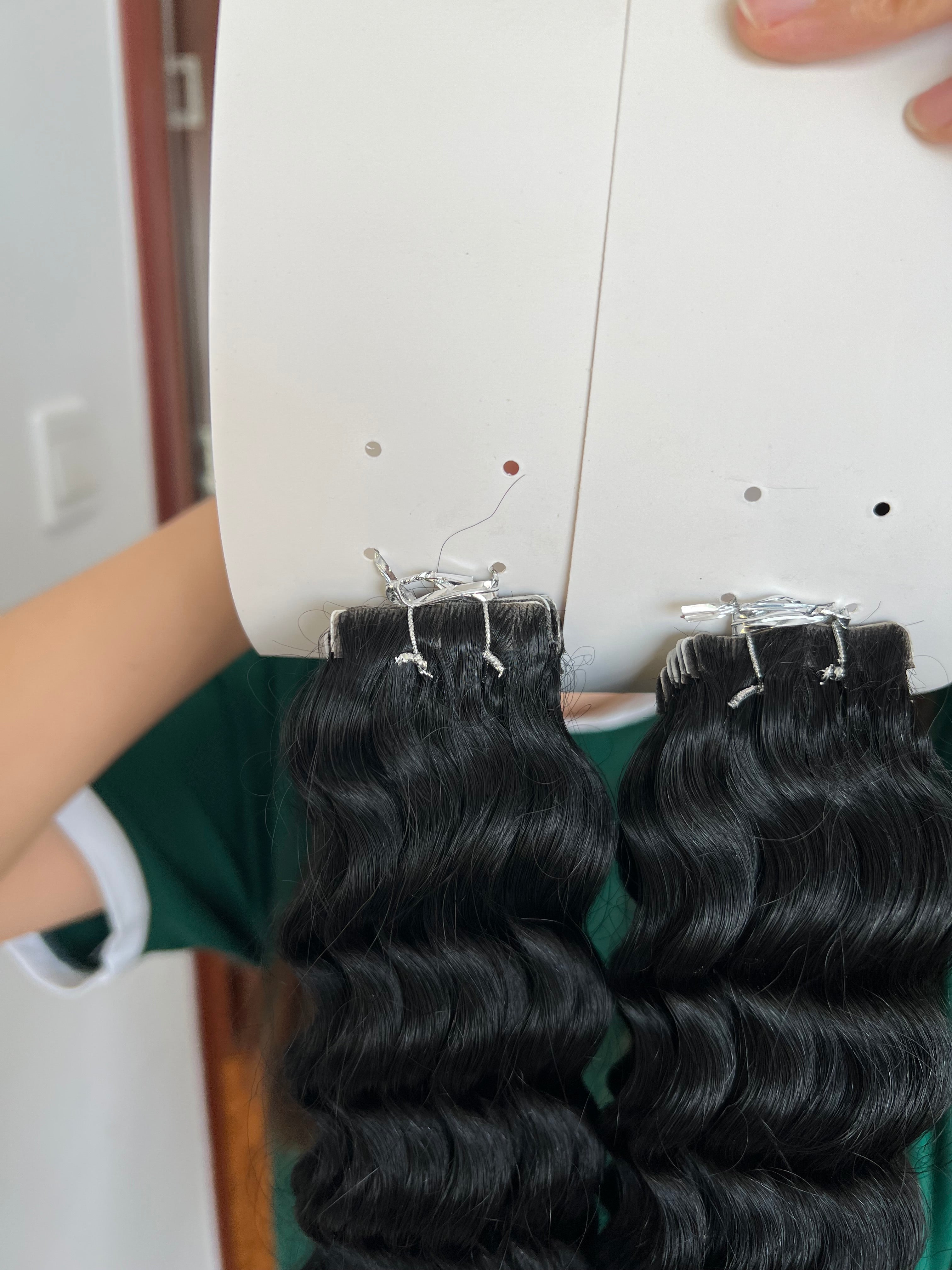 Invisible Tape in Extensions Deep Wave Wholesale Price 100% Human Virgin Hair