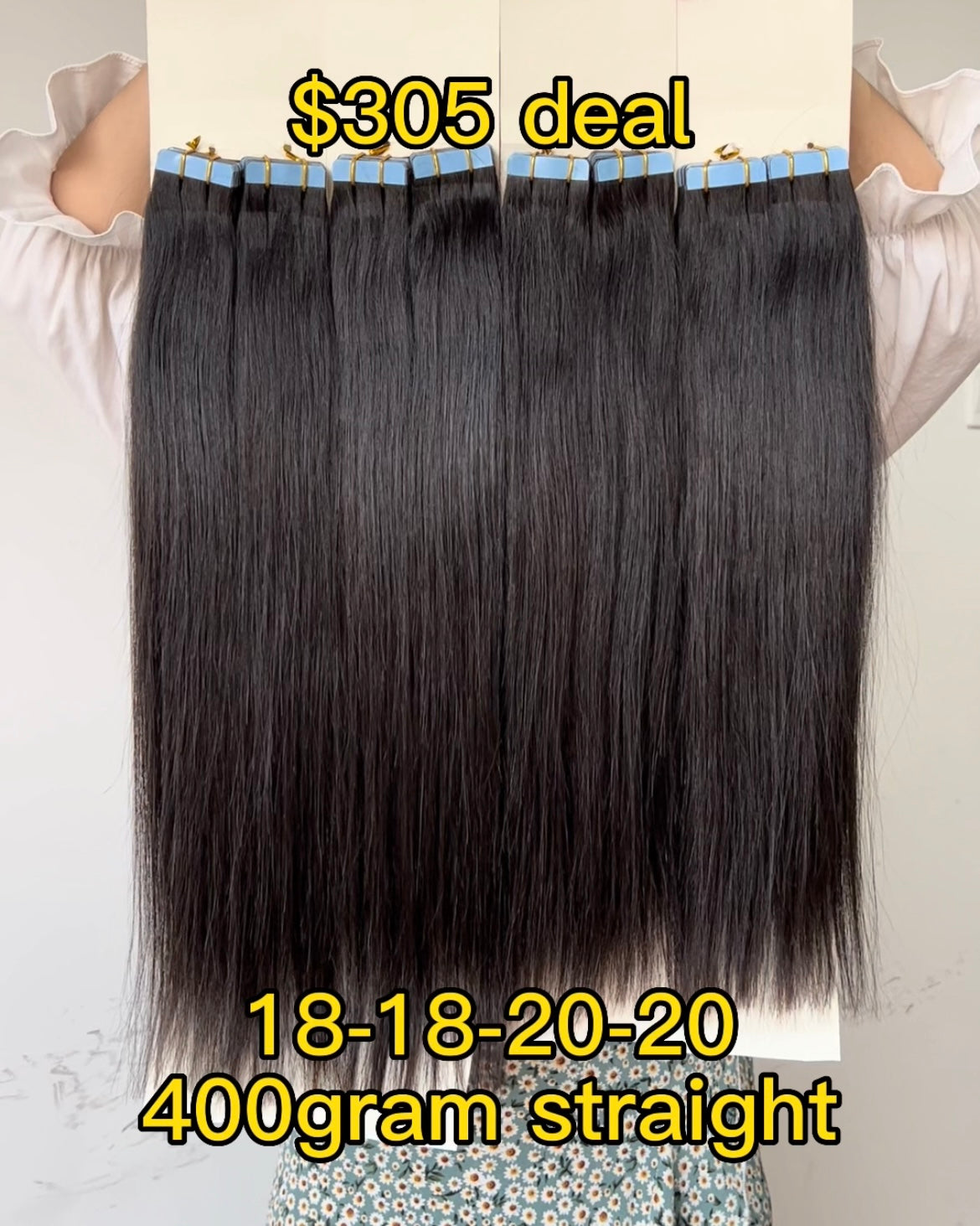 Tape in Extensions $305 Super Deal 400 gram 18" 18" 20" 20" Straight