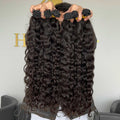 Micro Link Thin Tip Hair Extensions 0.8g/pcs Water Wave Wholesale Price 100% 12A Virgin Hair