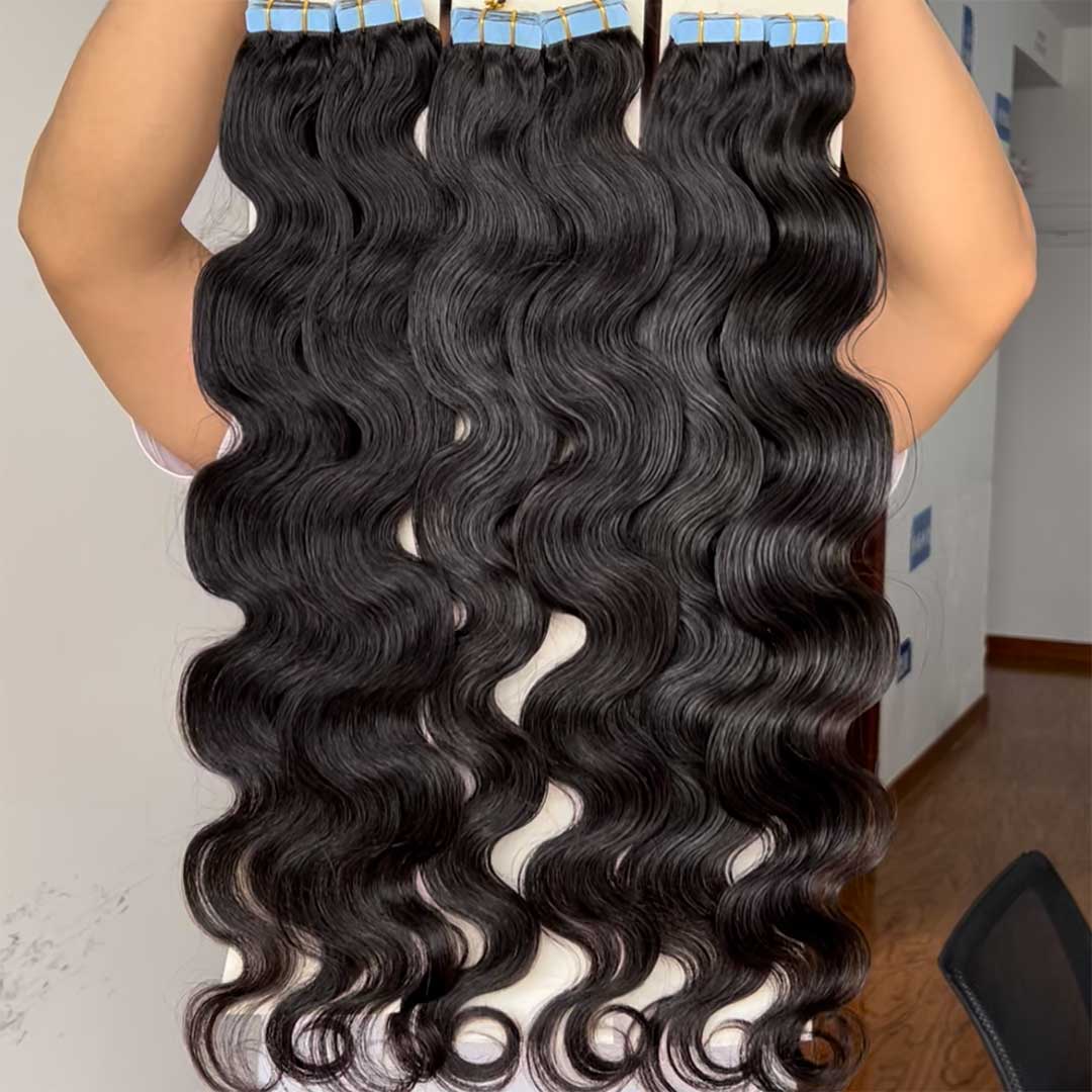 Tape in Extensions Body Wave 100% Human Virgin Hair Wholesale Price