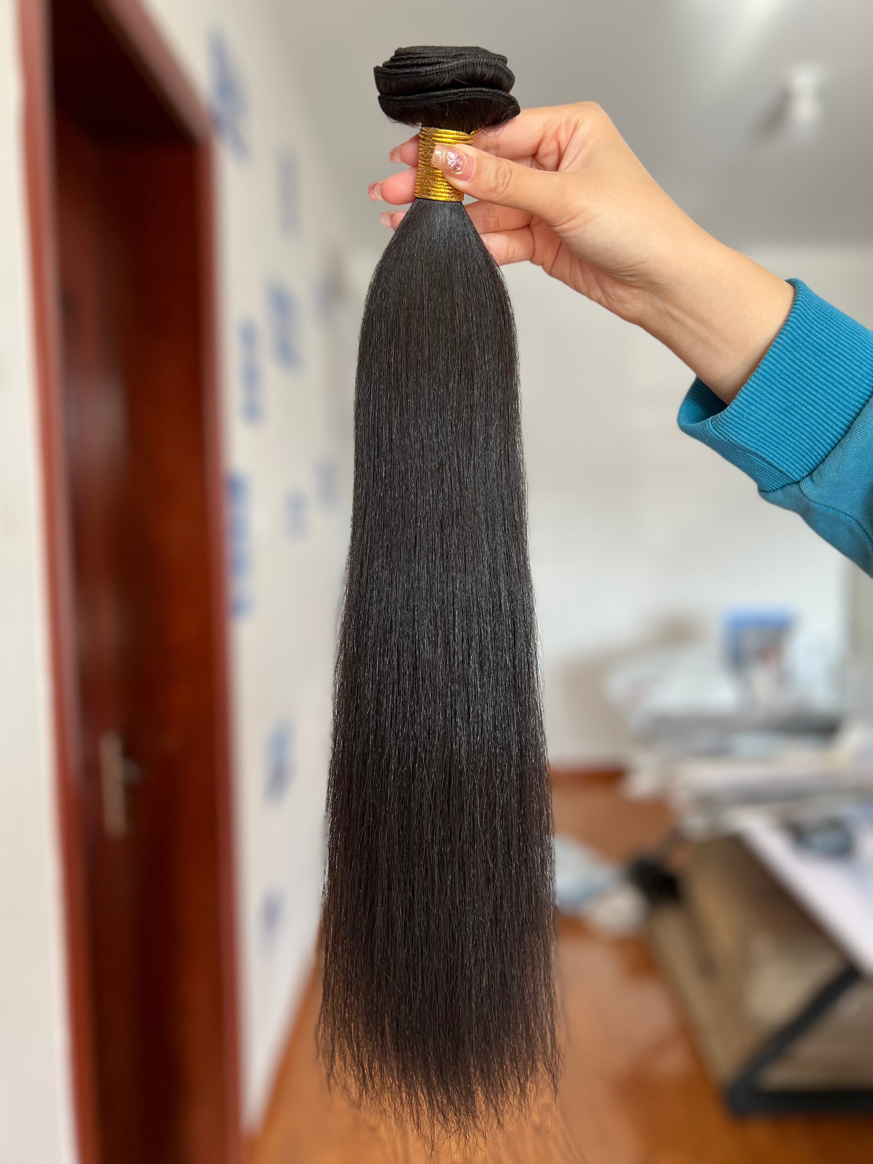 Cambodian Virgin Hair  Light Yaki 10A TOP Quality 3 Bundles Deal
