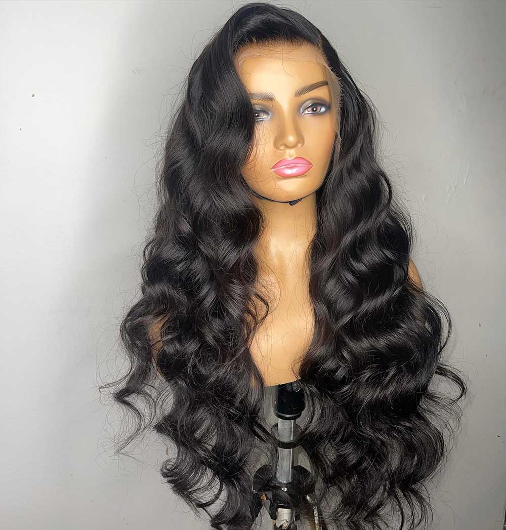 CARMEN | Full Lace Wig Romantic Wave HD Film Lace Indian Virgin Human Hair Wig