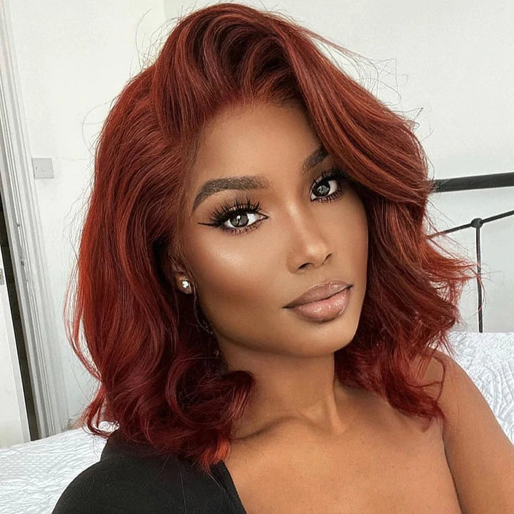 ★87MM★ Mmlg 19MG HFT AMBER BROWN HoomyHair 13x4 Amber Color High Density Frontal Wig Loose Wave